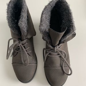 Madden Girl by Steve Madden Grey Combat Boots